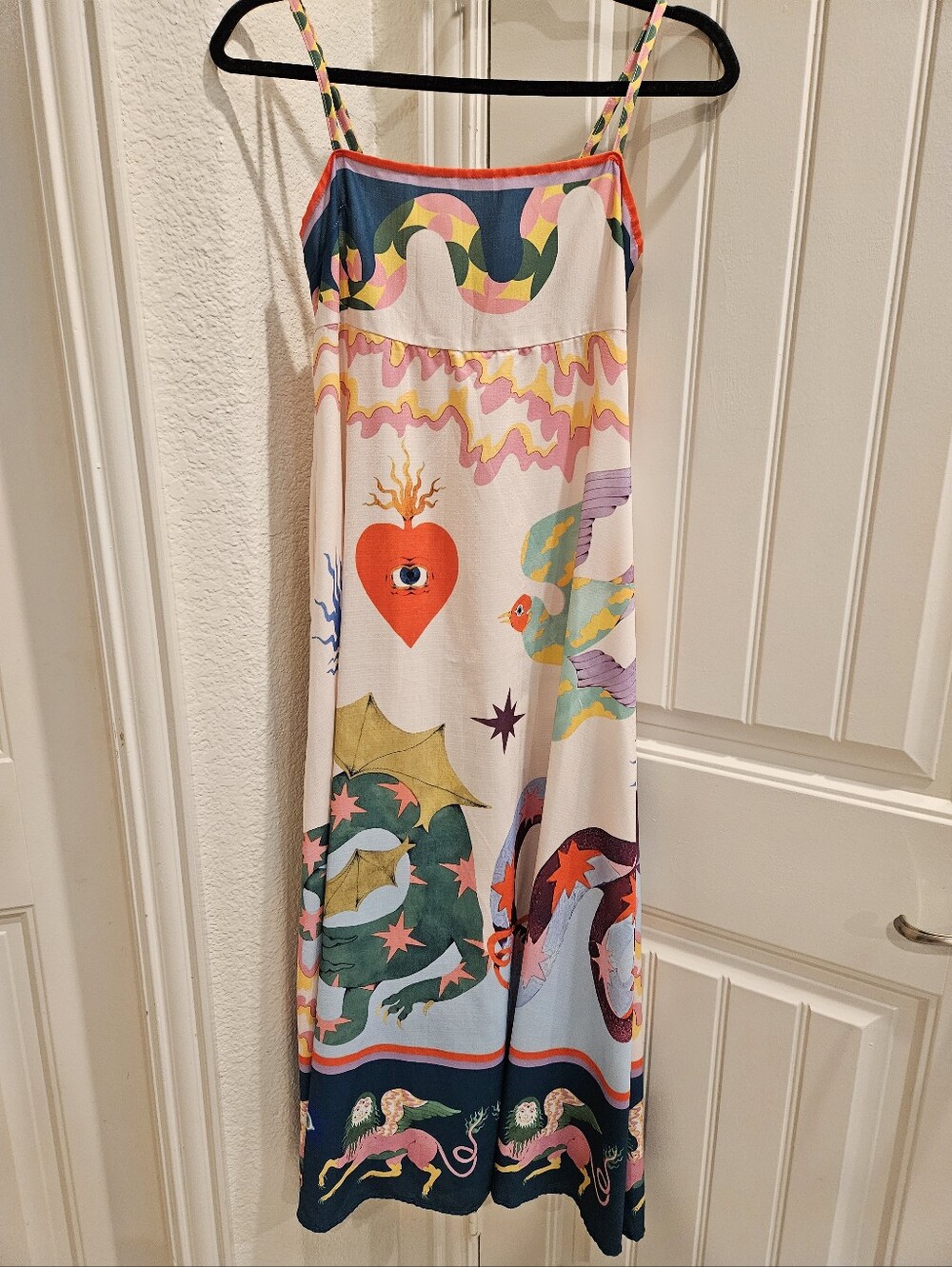 Multicolor Printed Maxi Dress - Spaghetti Strap Summer Dress